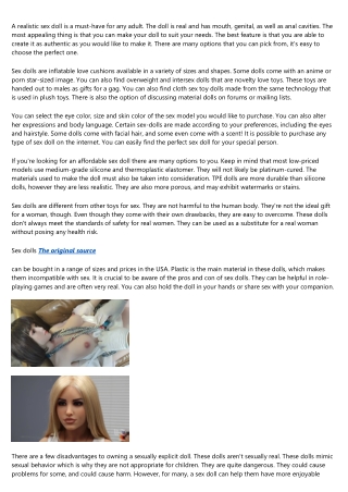 The Most Innovative Things Happening With Love Doll