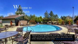 South lake tahoe luxury vacation rentals