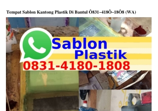 Tempat Sablon Kantong Plastik Di BantulTempat Sablon Kantong Plastik Di Bantul 0