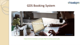 GDS Booking System