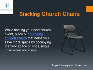 Stacking Church Chairs