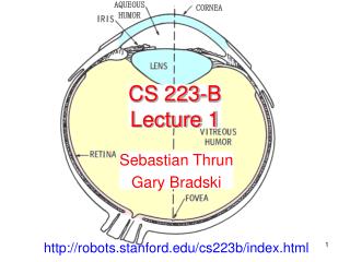 CS 223-B Lecture 1