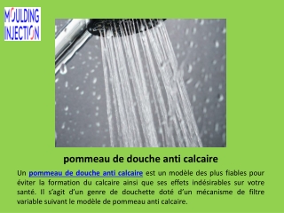 pommeau de douche anti calcaire