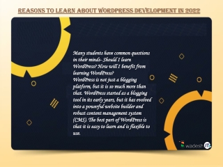 WordPress development courses in Durgapur