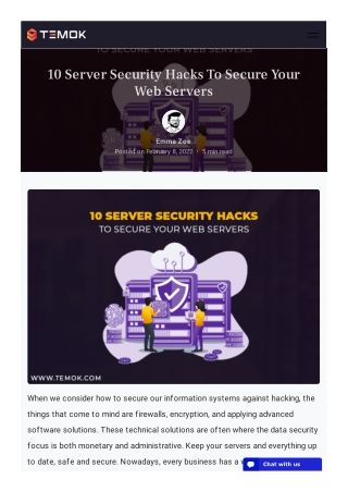 10 Server Security Hacks To Secure Your Web Servers