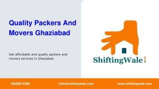 Quality Packers And Movers Ghaziabad, Best Movers And Packers In Ghaziabad - ShiftingWale (1)