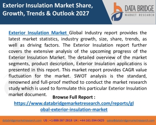 Exterior Insulation Market Share, In-depth Analysis, Business Prospects