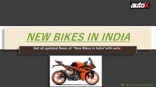 New Bikes in India | Price | Images with AutoX