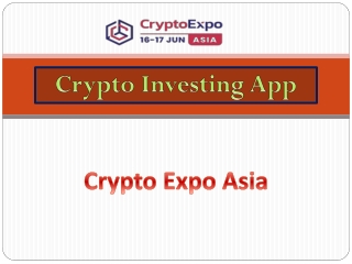 Crypto Investing App