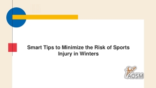 Smart Tips to Minimize the Risk of Sports Injury in Winters