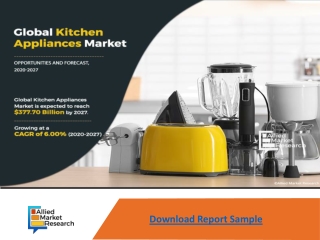 Kitchen Appliances Market Expected to Reach $377.70 Billion by 2027