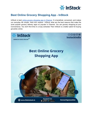 Best Online Grocery Shopping App