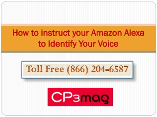 How to instruct your Amazon Alexa to Identify Your Voice
