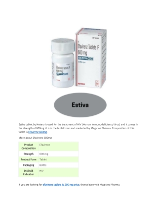 Estiva tablet by Hetero
