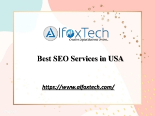 Best SEO Services in USA | alfoxtech.com