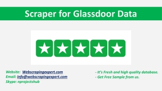 Scraper for Glassdoor Data