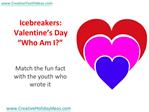 Icebreakers: Valentine’s Day “Who Am I?”