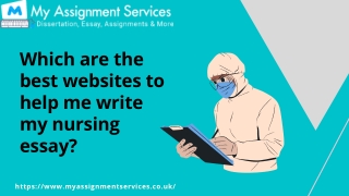 Which are the best websites to help me write my nursing essay