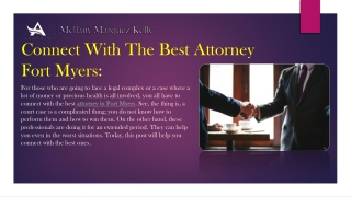 Contact Us For Hiring Attorneys In Fort Myers