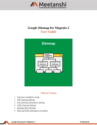 Magento 2 Google Sitemap