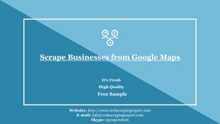 Scrape Businesses from Google Maps