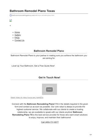 bathroom remodel plano