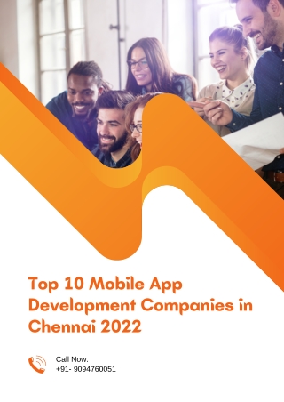 Top 10 Mobile App Development Companies in Chennai 2022