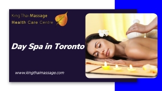 Get a Unique range of day Spa Services in Toronto