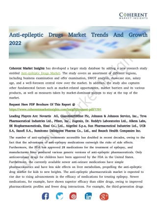 Anti-epileptic Drugs Market