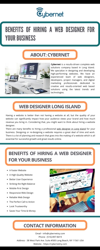 Benefits of Hiring a Web Designer for Your Business