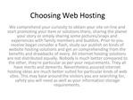 Choosing the Web Hositng Service