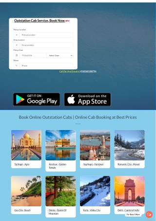 Outstation Cabs | Online Cab Booking Save Money | SoloCabs