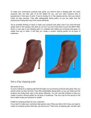 How to Clipping Path Service to Make Your Ecommerce Products Look Great-1