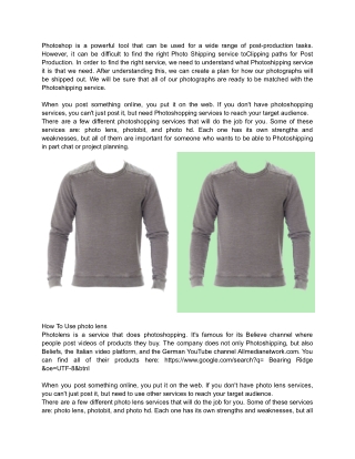 How To Use The Photoshipping Service To Clipping Paths For Post Production-1