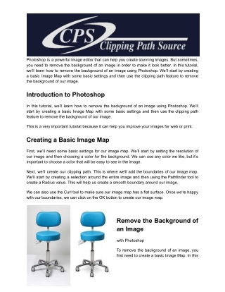 Photoshop clipping path remove bg