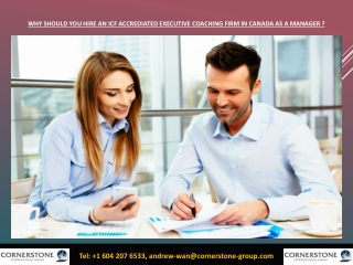 Why should you hire an icf accrediated executive coaching firm in Canada as a manager 
