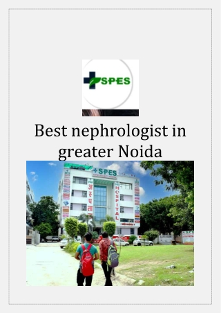 Best nephrologist in greater Noida