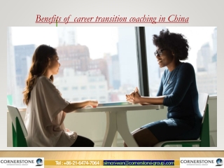 Benefits of career transition coaching in China