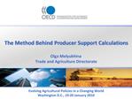 The Method Behind Producer Support Calculations