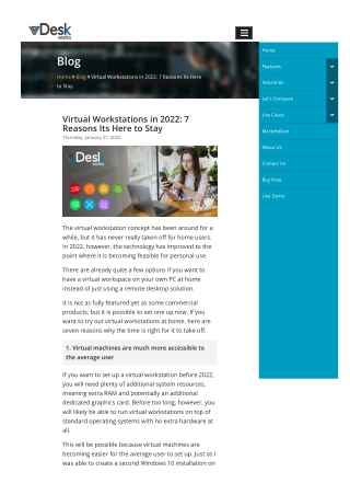 Virtual Workstations in 2022: 7 Reasons Its Here to Stay