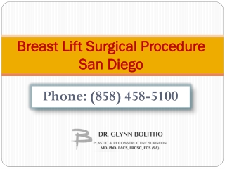 Breast Lift Surgical Procedure San Diego