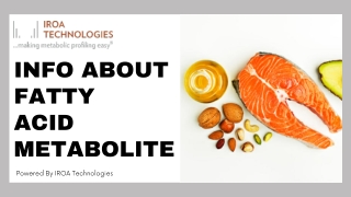 Info About Fatty Acid Metabolite | IROA Technologies