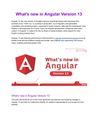 What's new in Angular Version 13.docx