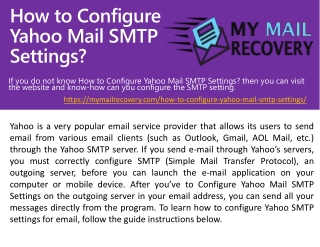 How to Configure Yahoo Mail SMTP Settings