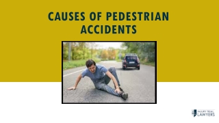 Causes Of Pedestrian Accidents