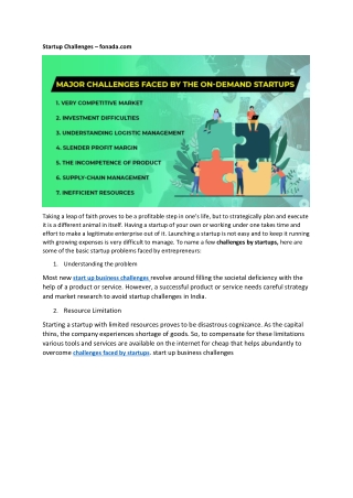 Startup Challenges – fonada.com