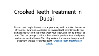 crooked teeth