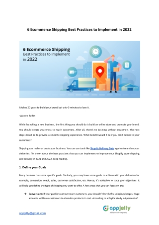 6 Ecommerce Shipping Best Practices to Implement in 2022