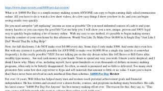 $4000 Per Day Review