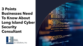3 Points Businesses Need To Know About Long Island Cyber Security Consultant_